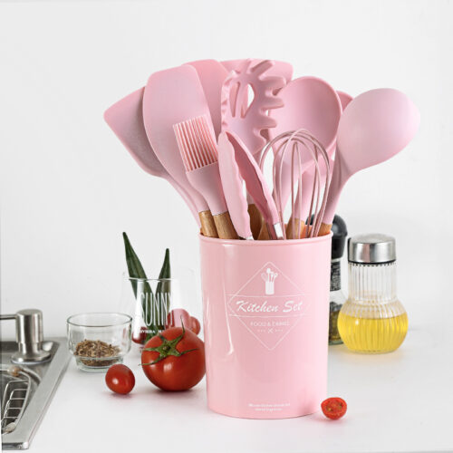 12 pcs Silicone Kitchen Utensils Set