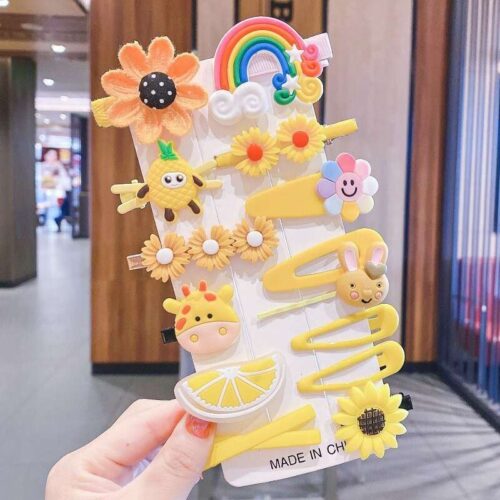 14Pcs Set Colorful Hairpins