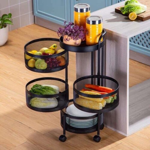 4 Layers Multifunctional Rotating Basket
