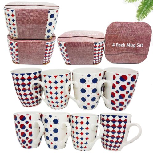 4 Pack Mug Set