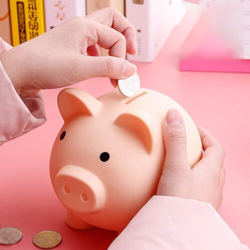 Cute Pig Shaped Pvc Plastic Piggy Bank