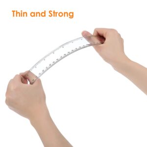 Transparent plastic ruler