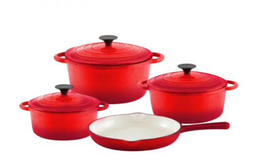 7Pcs Cast Iron Cookware Set