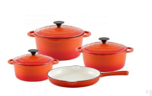 7Pcs Cast Iron Cookware Set