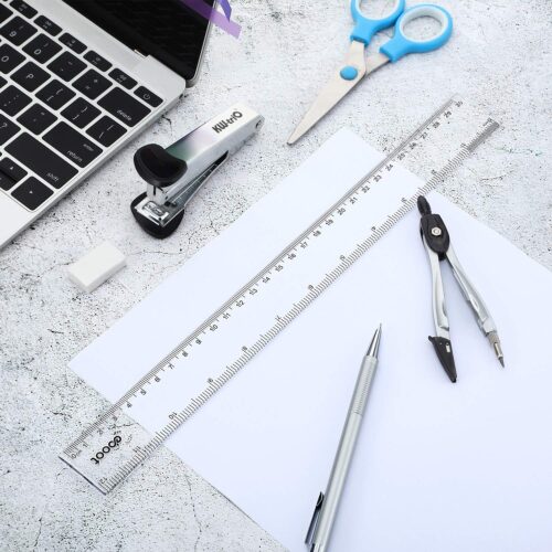 Transparent plastic ruler