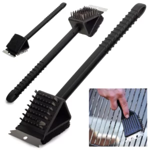A person is holding a Barbeque Grill Oven Cleaning Bbq Brush.