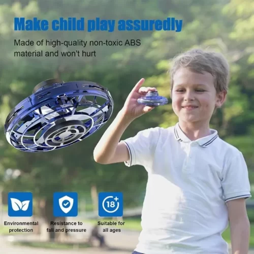 Flying Spinner Mini Drone With Led Lights