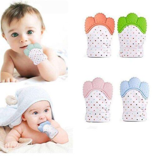 Food-Grade Baby Teething mitten