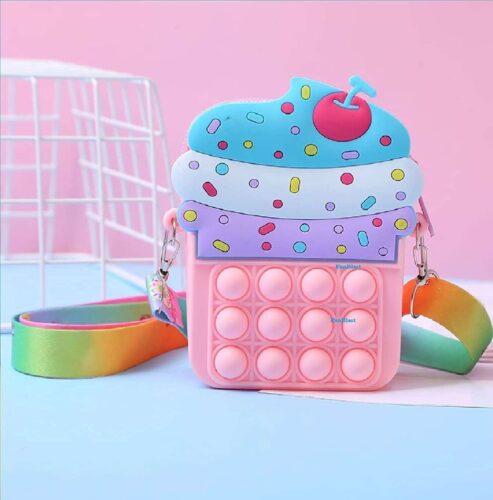 Mini Cream Design Pop It Bag