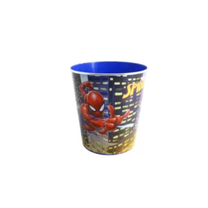 A blue cup with a 5L Character Bin on it.