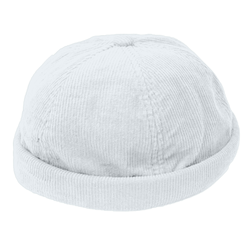 Retro Brimless Corduroy Docker Cap