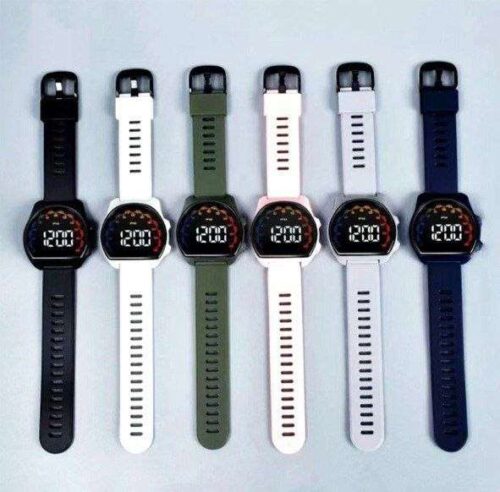 Silicone Strap Electronic Watch