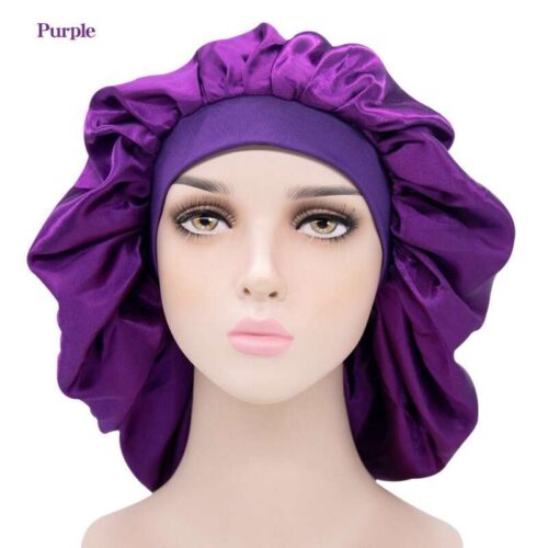 Silky Satin Designer Hair Bonnets