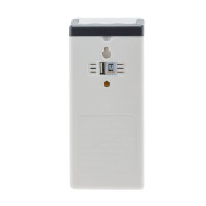 A white Wall mounted lantern portable rechargeable emergency light on a white background.