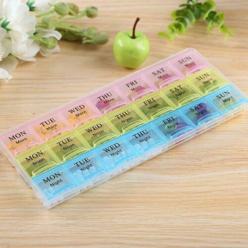 Weekly Pill Organizer Day & Night  (Pack of Three)
