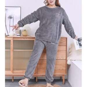 Women Flannel Pajama Set