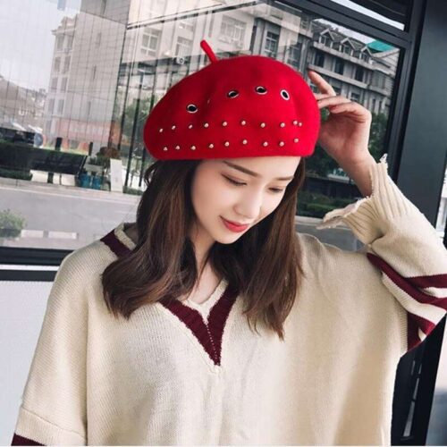 Women's Wool Beret Winter Hat