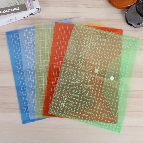 A4 Transparent Office Study File Bags