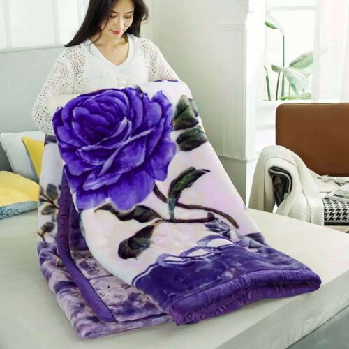 Double Bed Embossed Mink Blanket For Winters