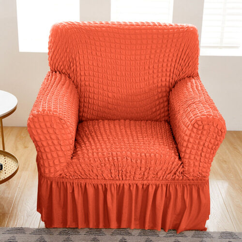 Elastic Sofa Cover with Ruffle Skirt