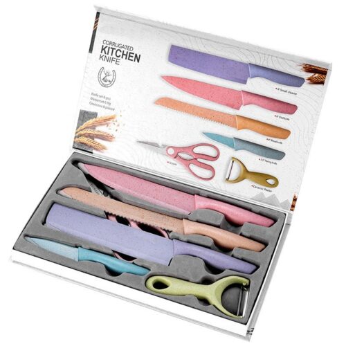 6Pcs Corrugated Kitchen Knife