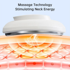 Intelligent electronic smart neck massager technology stimulating neck energy.