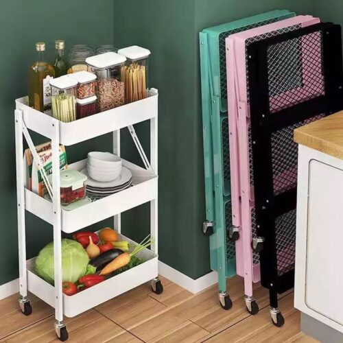 Multifunctional foldable organizer basket