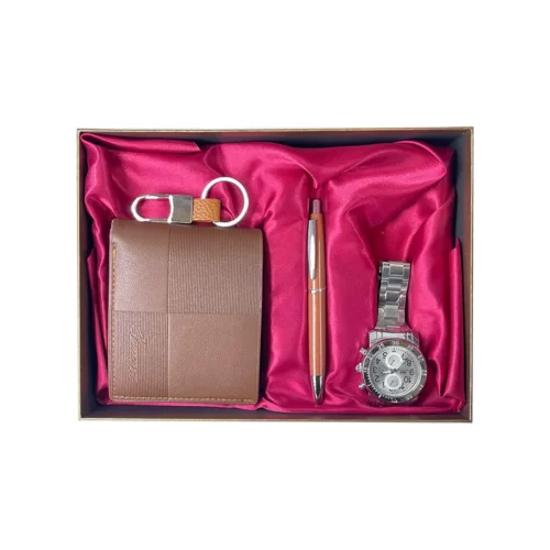 Pen Watch Keychain And Wallet Set