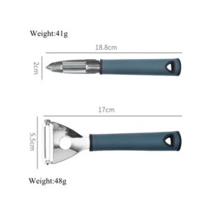 A set of measurements for a 13Pcs Stainless Steel Kitchen Accessories.