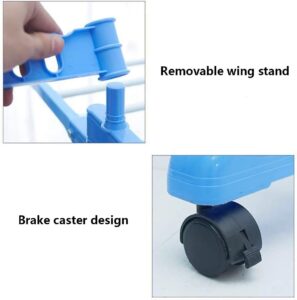 A set of pictures showing how to use a Foldable Adjustable Clothes Drying Rack.