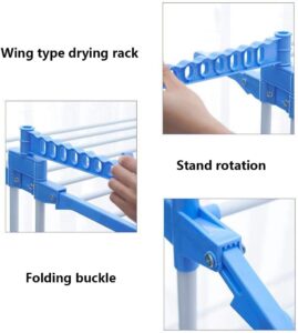 How to use a Foldable Adjustable Clothes Drying Rack.