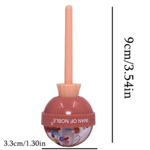 A pink Lip Gloss Long Lasting Lip with a pink handle and a pink handle.