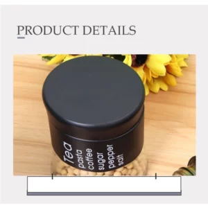 A Multifunction Creative Food 3 Glass Jars with sunflowers on it.