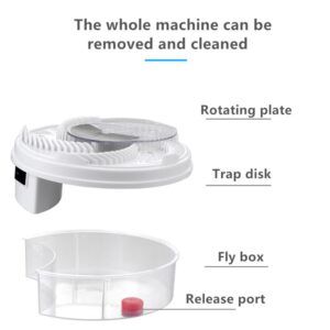 The whole Electric Efficient Usb Fly Pest Insect Trap can be removed and cleaned.
