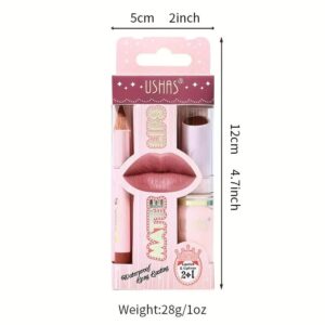 A package with a Nude Lipsticks And Lip Liner Set.