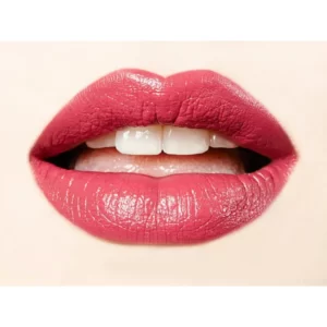 A close up of a woman's lips with Cosmotics Makeup Matt Liquid Lipstick Set on them.