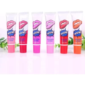 Five tubes of Kaliya-Beauty Long Lasting Lipstick in different colors.