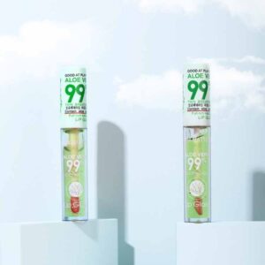 Two tubes of lip balm sitting next to each other.