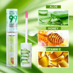 Aloe vera, honey and vitamin g lip balm.