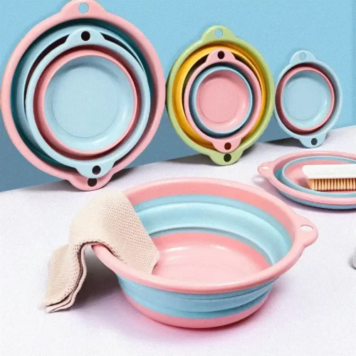 2 Collapsible Multi-Purpose Folding  Wash Basin