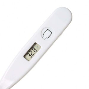 A Digital Thermometer With Beeper on a white background.