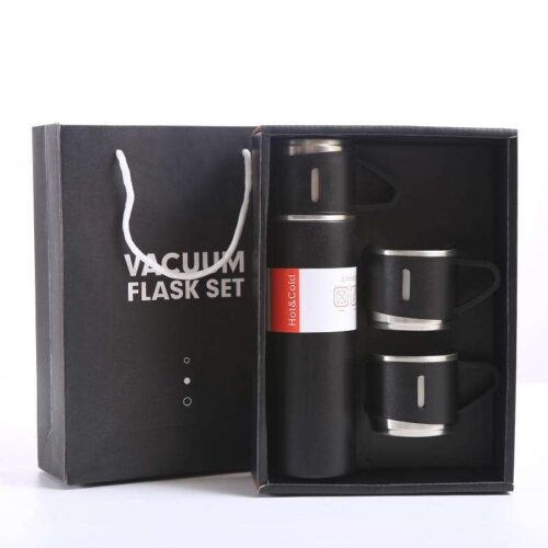 Portable Thermos Flask With 2 Cups