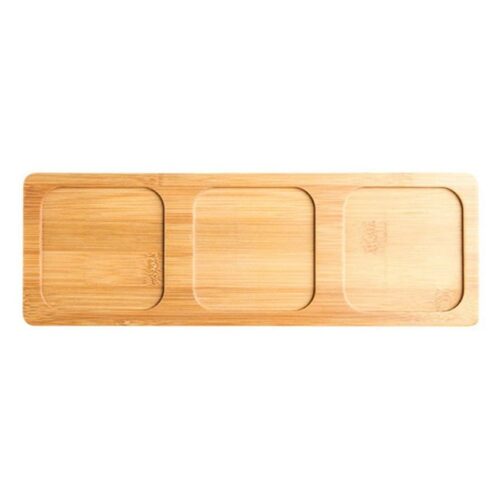 Rectangular bamboo wooden tray