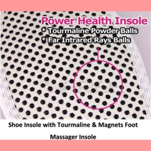 Tourmaline self heating foot massage insole shoe.